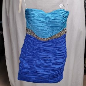 Riva Designs dress blue/aqua, size 8